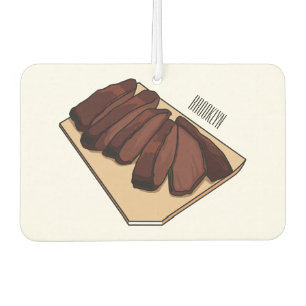 Beef brisket cartoon illustration air freshener