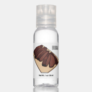 Beef brisket cartoon illustration hand sanitizer