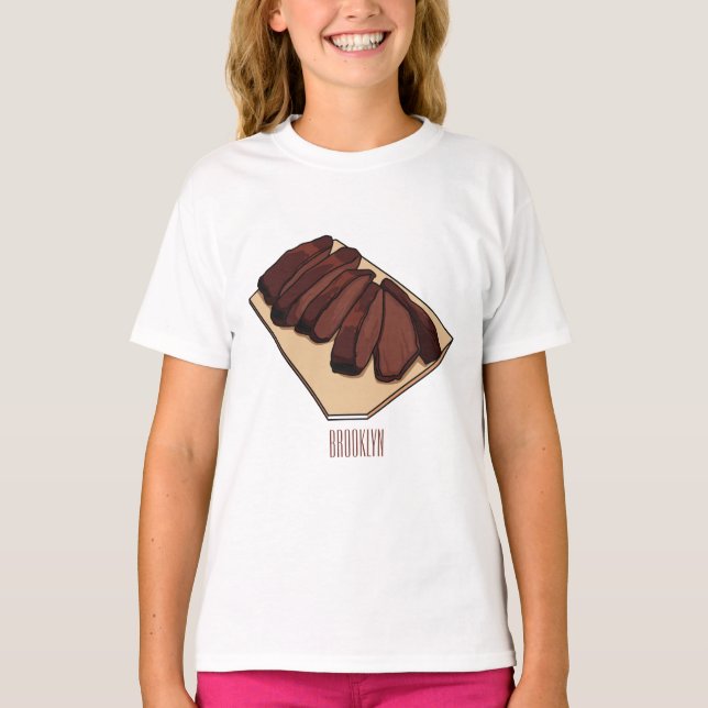 Beef brisket cartoon illustration  T-Shirt (Front)