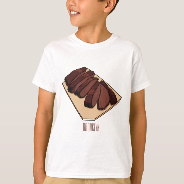Beef brisket cartoon illustration  T-Shirt (Front)