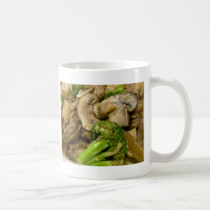 Beef, broccoli & mushroom stir fry coffee mug