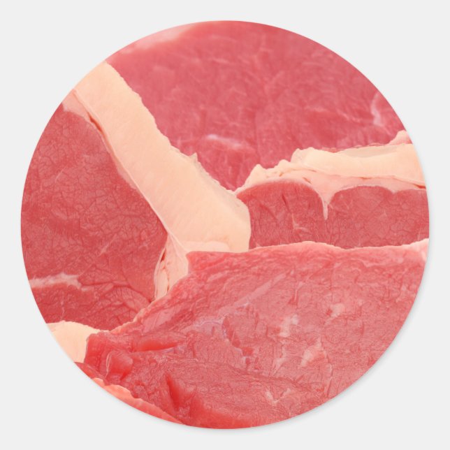 Beef Classic Round Sticker (Front)