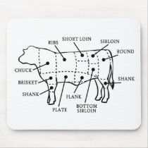 BEEF COW MOUSE PAD