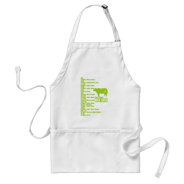 Beef_Cuts Adult Apron (Front)