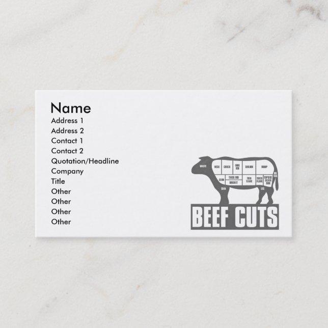 Beef_Cuts Business Card (Front)
