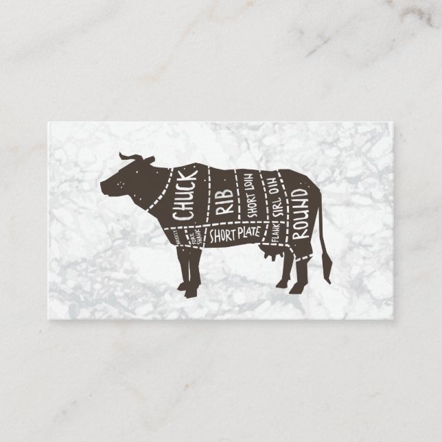 Beef Diagram Business Card (Front)