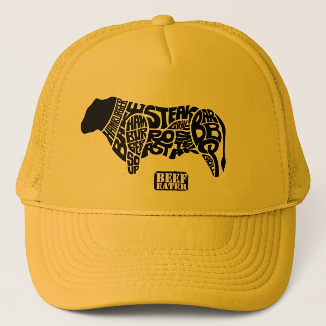 Beef Eater's Chart Trucker Hat (Front)