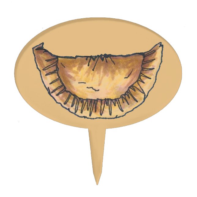 Beef Empanadas Spanish Latin American Food Pastry Cake Topper (Front)