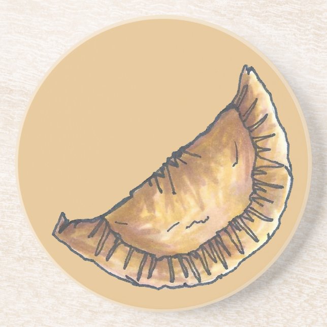 Beef Empanadas Spanish Latin American Food Pastry Drink Coaster (Front)