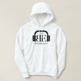 Beef Ent. - White Hoodie Black Logo