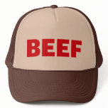 BEEF fun slogan trucker hat