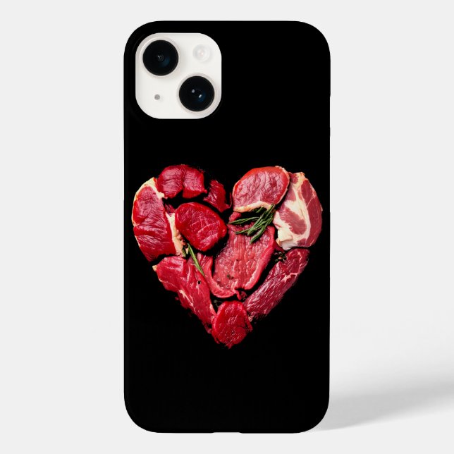 Beef Heart Meat Lovers Raw BBQ  Case-Mate iPhone Case (Back)