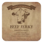 Beef Jerky Label Sticker