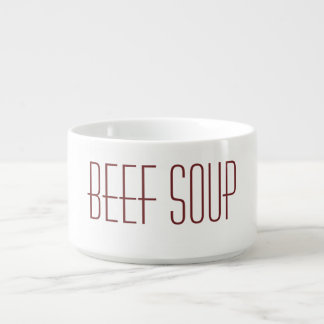 Beef soup bowl
