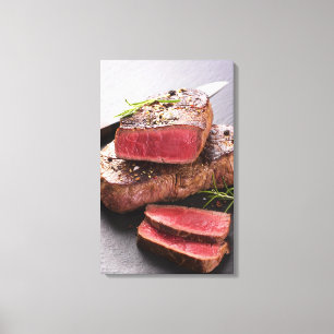 Beef steak canvas print