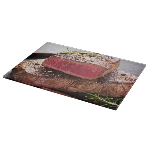 Beef steak cutting board