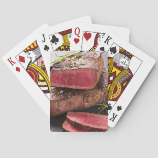 Beef steak poker cards