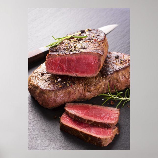 Beef steak poster (Front)