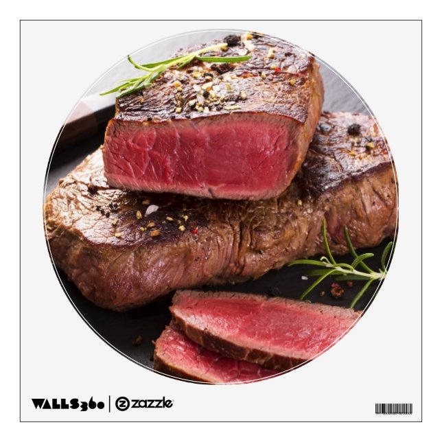 Beef steak wall decal (Front)