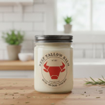 Beef Tallow Balm Label Sticker