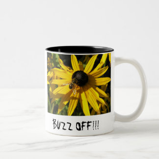 beeflowernamelarge, beeflowernamelarge, BUZZ OF... Two-Tone Coffee Mug