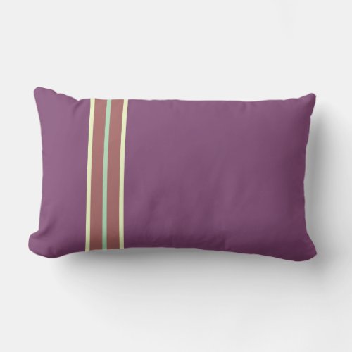 Beefy Stripe x Twilight Lavender Lumbar Pillow