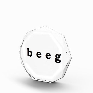 beeg acrylic award
