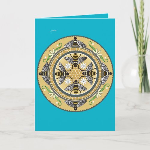 beehive greeting card