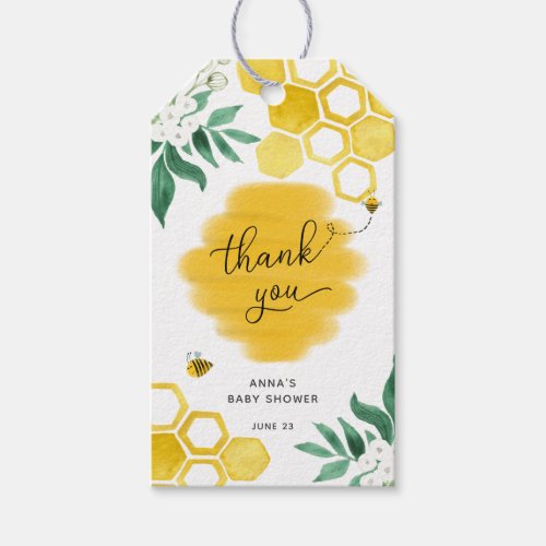 Beehive Honey Bee Thank You favor tag