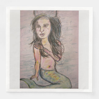 Beehive Mermaid Paper Dinner Napkins