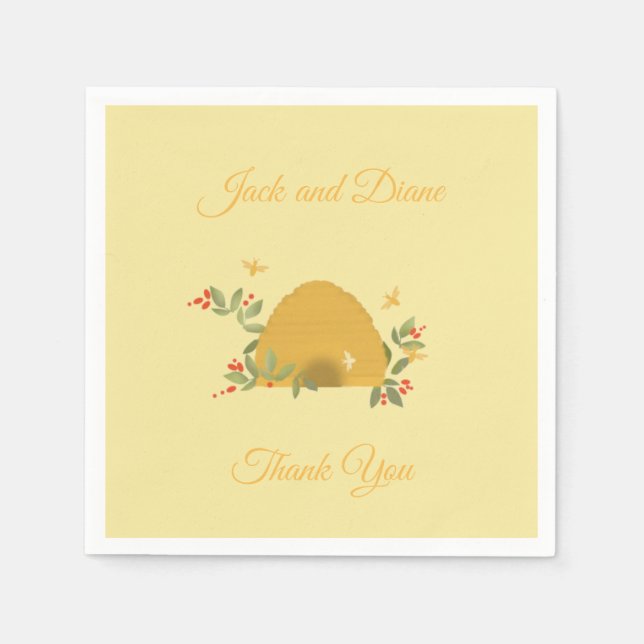 Beehive Paper Napkins (Front)