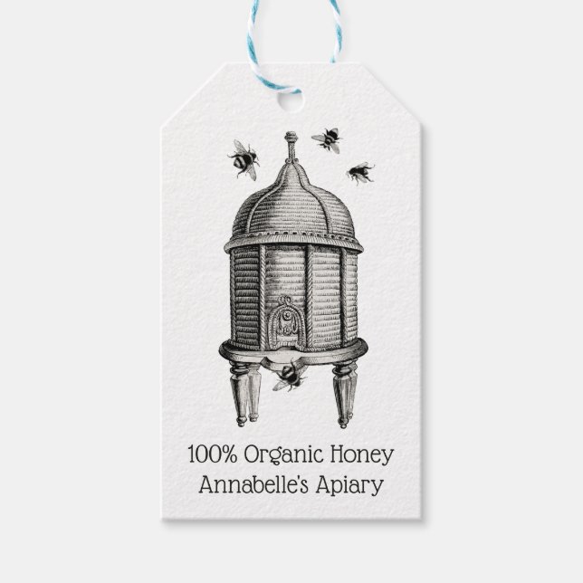 Beehive Personalize Gift Tags (Front)
