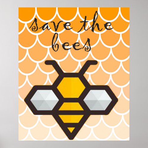 beehive save the bees poster