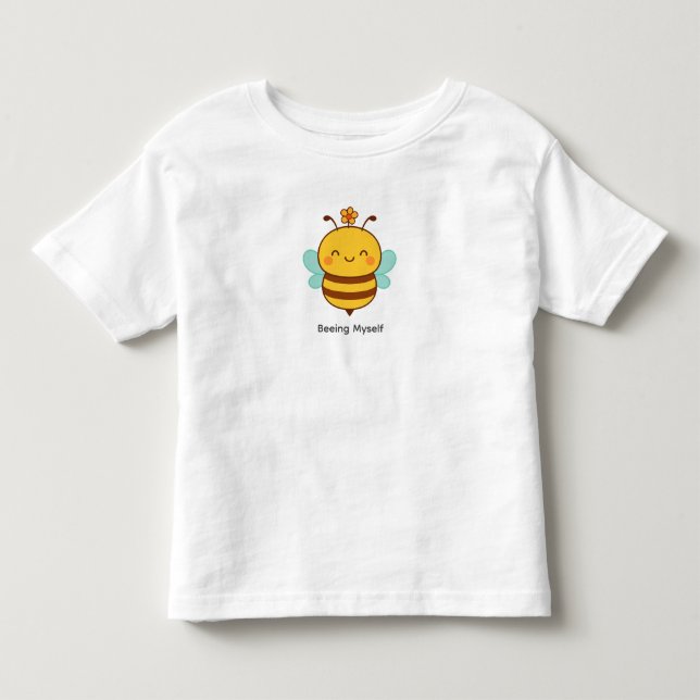 Beeing Myself Bee – Cute Toddler Girl T-Shirt (Front)