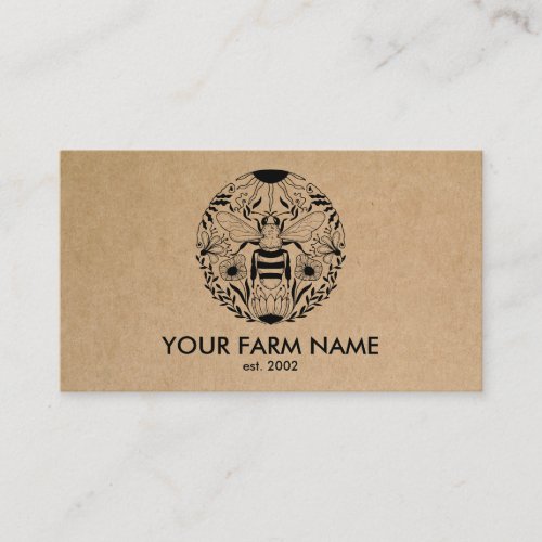 Beekeeper Apiarist Bee Farm Honeybees Honeycomb Business Card