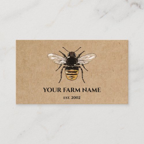 Beekeeper Apiarist Bee Farm Honeybees Honeycomb Sq Business Card