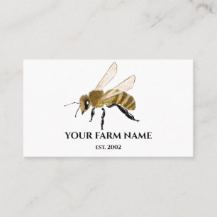 Beekeeper Apiarist Bee Farm Honeybees Honeycomb Sq Business Card