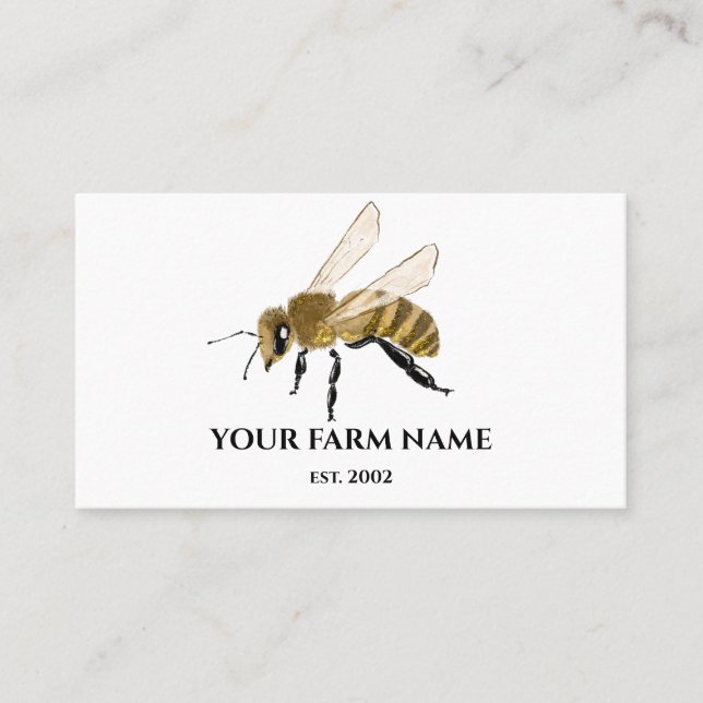 Beekeeper Apiarist Bee Farm Honeybees Honeycomb Sq Business Card (Front)