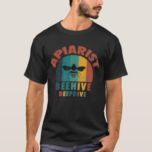 Beekeeper Apiarist Vintage Bee Artwork T-Shirt
