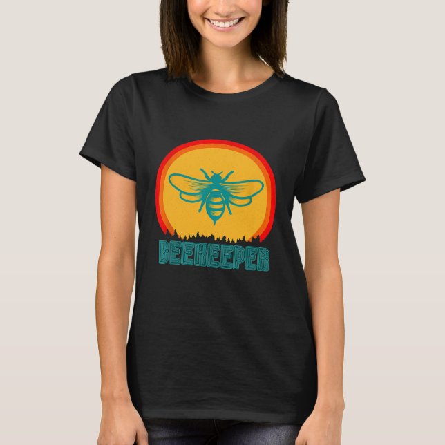 Beekeeper Apiary Apiarist Retro Vintage Tee (Front)
