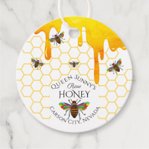 Beekeeper Apiary Honey Jar Classic Round Favor Tag