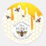 Beekeeper Apiary Honey Jar Classic Round Sticker