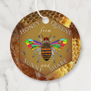 Beekeeper Apiary Honey Jar Favor Tags