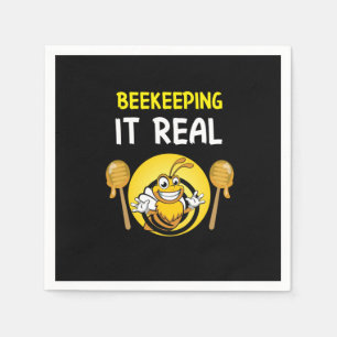 Beekeeper Art BeeKeeping It Real Napkins