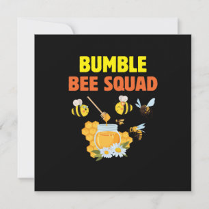 Beekeeper Art Bumble Bee Squad 2 Holiday Card