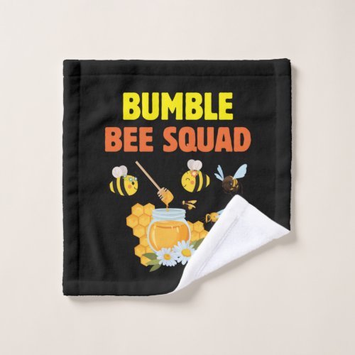 Beekeeper Art Bumble Bee Squad 2 Wash Cloth