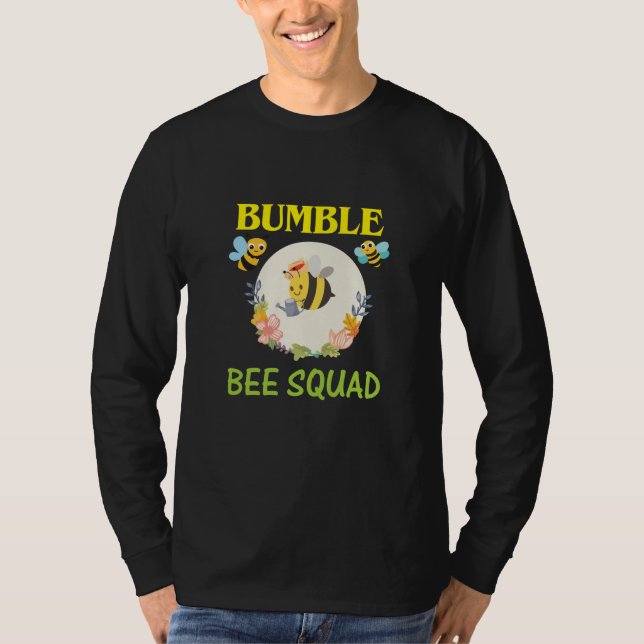 Beekeeper Art Bumble Bee Squad T-Shirt (Front)