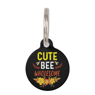 Beekeeper Art Cute Bee Wholesome Pet ID Tag