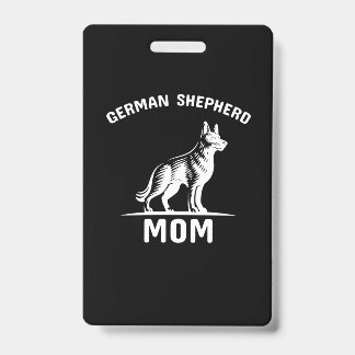 Beekeeper Art German Shepherd Mommy Badge