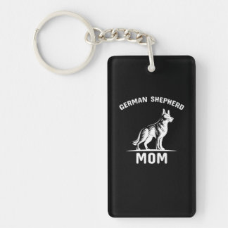 Beekeeper Art German Shepherd Mommy Keychain